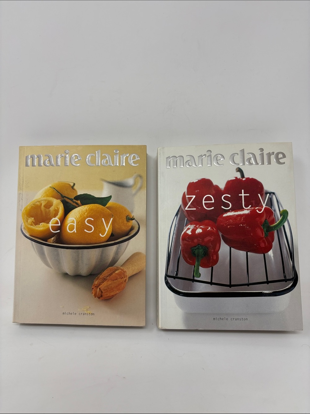 Zesty and Easy 2 Softcover Cookbooks by Marie Claire